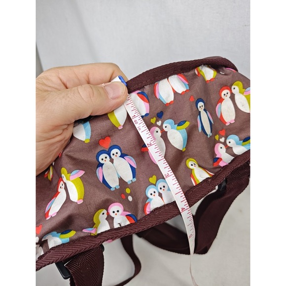LeSportsac Recycled Backpack Petite Penguins Print Floral Lining Bookbag Pouch main image 6